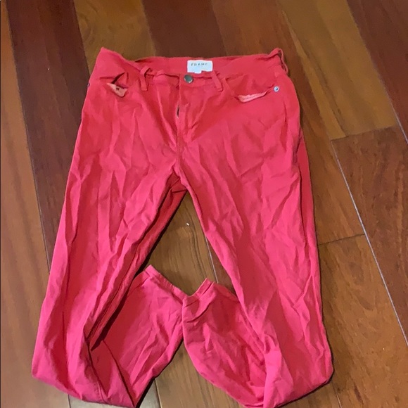 Red Frame Jeans - Picture 2 of 3